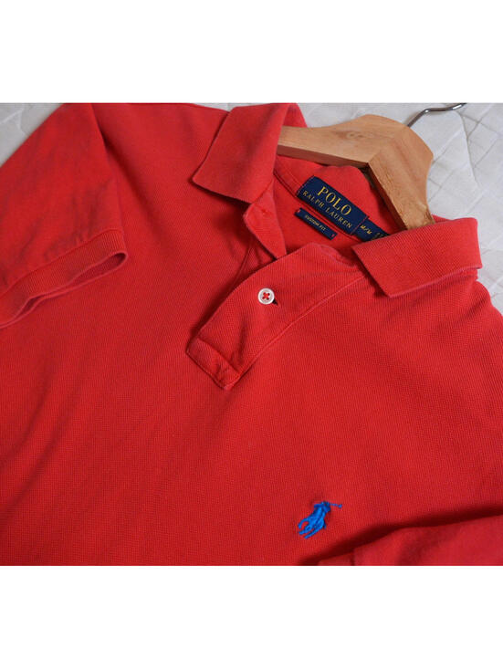 Ralph Lauren Other - Polo Ralph Lauren Red Polo Shirt Mens Medium Custom Fit Pony Logo Classic Preppy